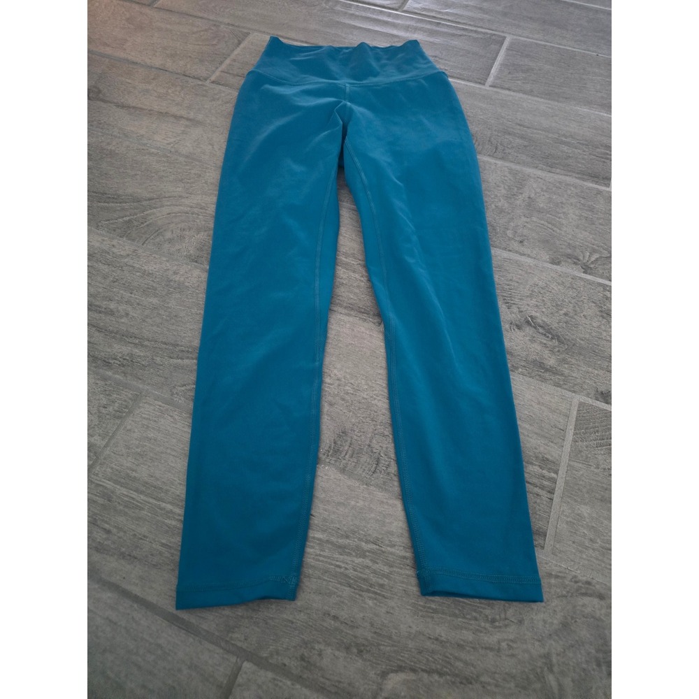 P'Tula Danielle Luxe Blue High Waist‎ Leggings Women's Small Workout Athleisure